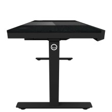 Խաղային համակարգչի սեղան LORGAR Elite DE90W Dual-Motor Bulit-in PC Case Wrls.Charger RGB (Melamine Black) (LRG-DE90W)