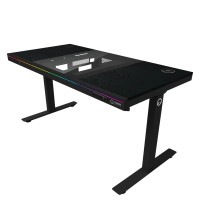 Игровой стол LORGAR Elite DE90W Dual-Motor Bulit-in PC Case Wrls.Charger RGB (Melamine Black) (LRG-DE90W)