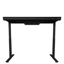 Игровой стол LORGAR Pro DP80G Dual-Motor Wrls.Charger RGB (Glass Black) (LRG-DP80G)
