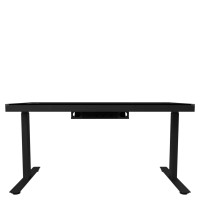 Игровой стол LORGAR Pro DP80G Dual-Motor Wrls.Charger RGB (Glass Black) (LRG-DP80G)