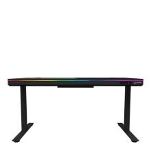 Игровой стол LORGAR Pro DP80G Dual-Motor Wrls.Charger RGB (Glass Black) (LRG-DP80G)