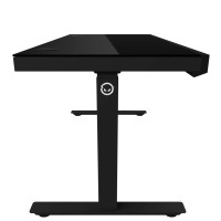 Игровой стол LORGAR Pro DP80G Dual-Motor Wrls.Charger RGB (Glass Black) (LRG-DP80G)