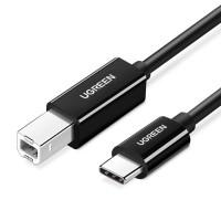 Մալուխ UGREEN USB-C to USB-B 2.0 Printer Cable 2m (Black) (50446)