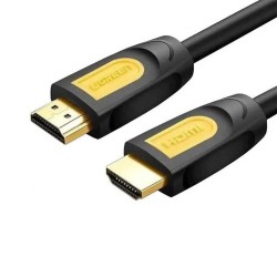 Кабель UGREEN HDMI MALE TO MALE BRAIDED CABLE 2m (YL/BK) (10129)