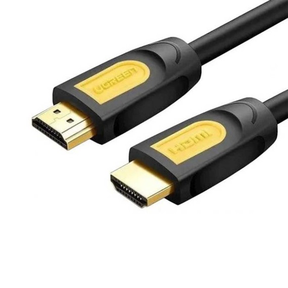 Кабель UGREEN HDMI MALE TO MALE BRAIDED CABLE 2m (YL/BK) (10129)