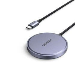Cable UGREEN 15W Magnetic Wireless Charger USB-C (Grey) (55206)