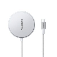 Մալուխ UGREEN 15W Magnetic Wireless Charger USB-C (Silver) (35565)