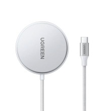 Մալուխ UGREEN 15W Magnetic Wireless Charger USB-C (Silver) (35565)