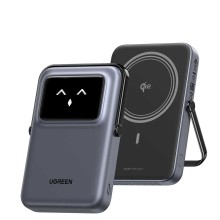 Արտաքին սնուցման մարտկոց UGREEN Uno Magnetic Wireless10000mAh USB-C (Grey) (45329)