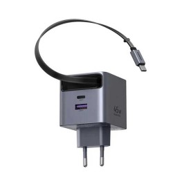 Power adapter UGREEN 45W GaN Fast Charger with Retractable (65822)