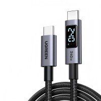 Մալուխ UGREEN Type-C to Type-C PD Fast Charging 240W 1m (Black) (65866)
