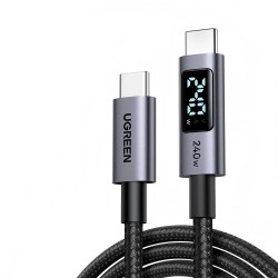 Cable UGREEN Type-C to Type-C PD Fast Charging 240W 1m (Black) (65866)