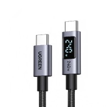 Մալուխ UGREEN Type-C to Type-C PD Fast Charging 240W 1m (Black) (65866)