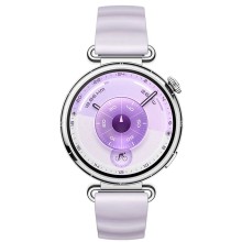 Սմարթ ժամացույց HUAWEI WATCH GT6 41mm KSU-B19 Purple Fluoroelastomer Strap (Silver) (55020FVU)