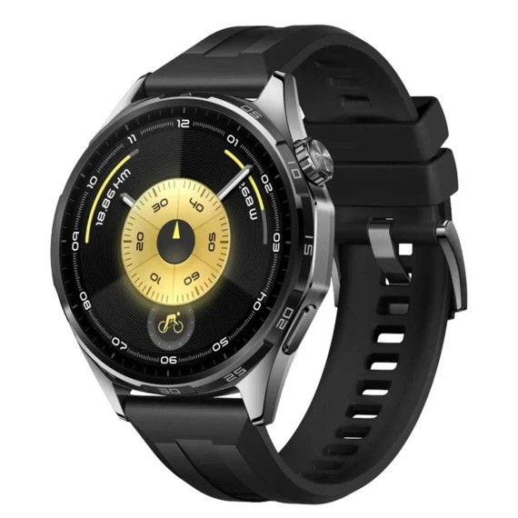 Smart watch HUAWEI WATCH GT6 46mm ATM-B19 Black Fluoroelastomer Strap (Black) (55020FWF)