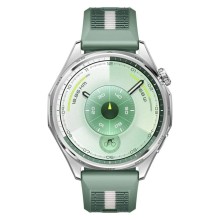 Սմարթ ժամացույց HUAWEI WATCH GT6 46mm ATM-B19 Green Woven Strap (Silver) (55020FWD)