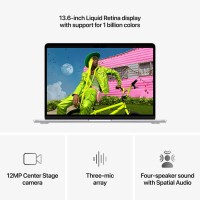 Notebook APPLE MacBook Air 13 (Apple M5) 16GB 512GB (Silver) (A3449) (MDH74RU/A)