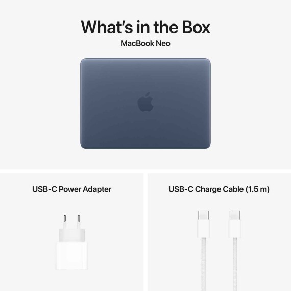 Notebook APPLE MacBook Neo 13 (Apple A18 Pro) 8GB 256GB (Indigo) (A3404) (MHFF4RU/A)