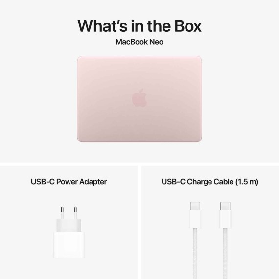 Notebook APPLE MacBook Neo 13 (Apple A18 Pro) 8GB 512GB Touch ID (Blush) (A3404) (MHFJ4RU/A)