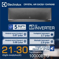 Air conditioner ELECTROLUX CRYSTAL AIR EACS/I-10HFA/N8 