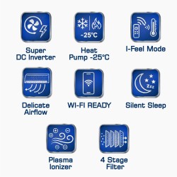 Air conditioner ELECTROLUX Onix Super DC EACS/I-12HIX-BLACK/N8 