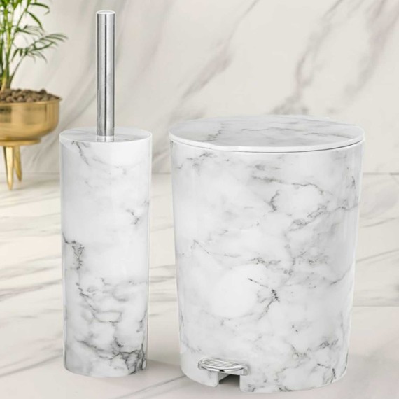 Դույլ LIMON 190908 WITH TOILET BRUSH MARBEL(904871) 