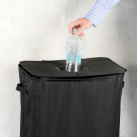 Корзина для белья KESPER 19593 BLACK TEXTIL 
