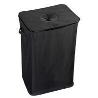 Корзина для белья KESPER 19593 BLACK TEXTIL 