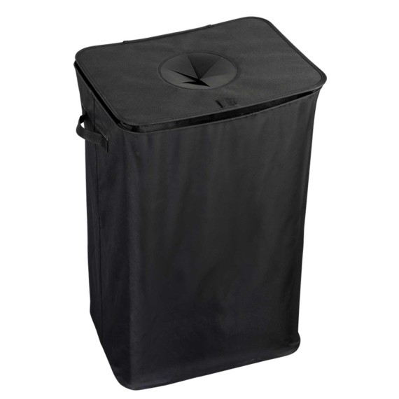 Корзина для белья KESPER 19593 BLACK TEXTIL 