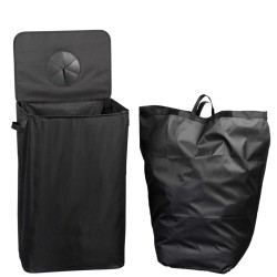 Корзина для белья KESPER 19593 BLACK TEXTIL 