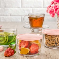 Food storage LIMON 196635 ROUND GLASS 190ML(905298) 
