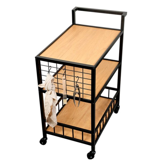 Խոհանոցային սայլակ KESPER 27860 METAL BLACK SERVING TROLLEY 