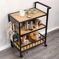 Խոհանոցային սայլակ KESPER 27860 METAL BLACK SERVING TROLLEY 