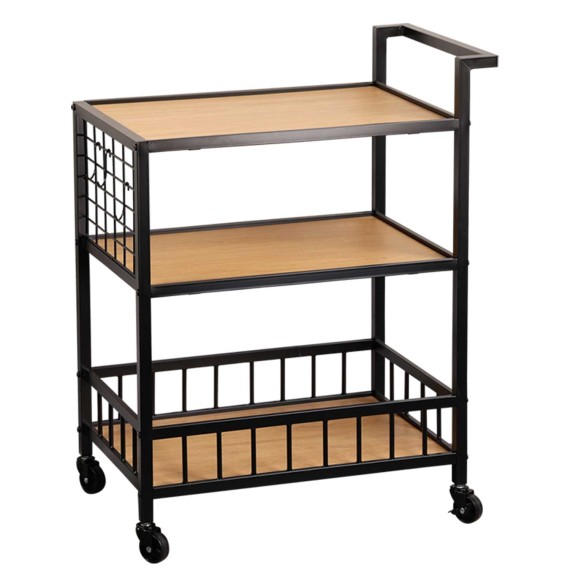 Խոհանոցային սայլակ KESPER 27860 METAL BLACK SERVING TROLLEY 