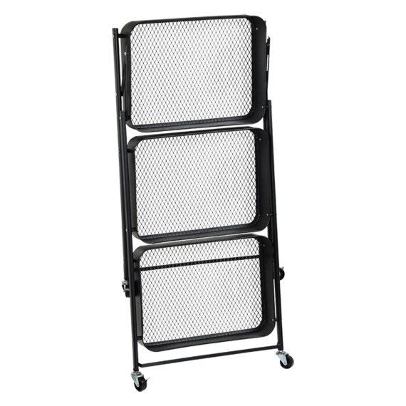 Խոհանոցային սայլակ KESPER 91220 METAL BLACK FOLDING TROLLEY 