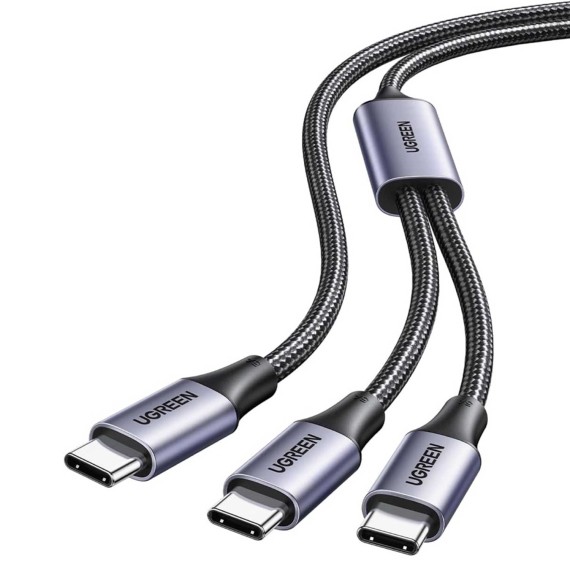 Cable UGREEN 2-in-1 USB-C to USB-C Y Splitter Cable 100W PD 5A Max 1.5m (35087)