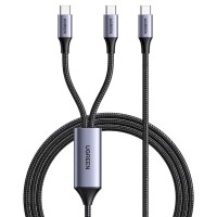 Cable UGREEN 2-in-1 USB-C to USB-C Y Splitter Cable 100W PD 5A Max 1.5m (35087)