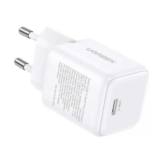 Հոսանքի ադապտոր UGREEN 30W USB-C Gan (White) (65013)