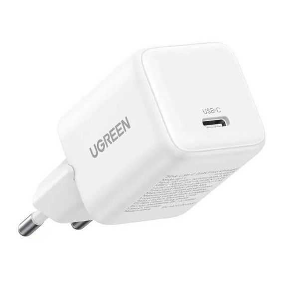Հոսանքի ադապտոր UGREEN 30W USB-C Gan (White) (65013)