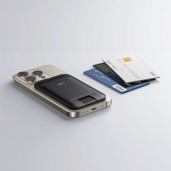 Cover for smartphone UGREEN Magnetic Wallet with Stand (Black) (45165)