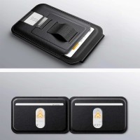 Cover for smartphone UGREEN Magnetic Wallet with Stand+Grip (Black) (45166)