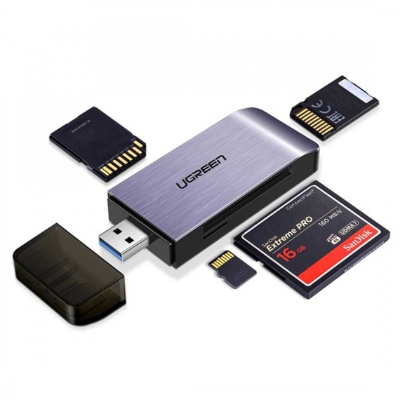 Кардридеры UGREEN USB-A 3.0 to TF/SD/CF/MS Multifunction (50541)