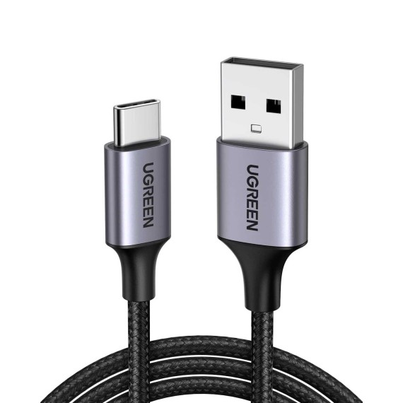 Մալուխ UGREEN USB-A to USB-C Fast Charging 3A Max 0.5m (Black) (60125)