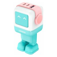 Power adapter UGREEN Uno RG Nexode GaN 65W (Pink Blue) (35855)