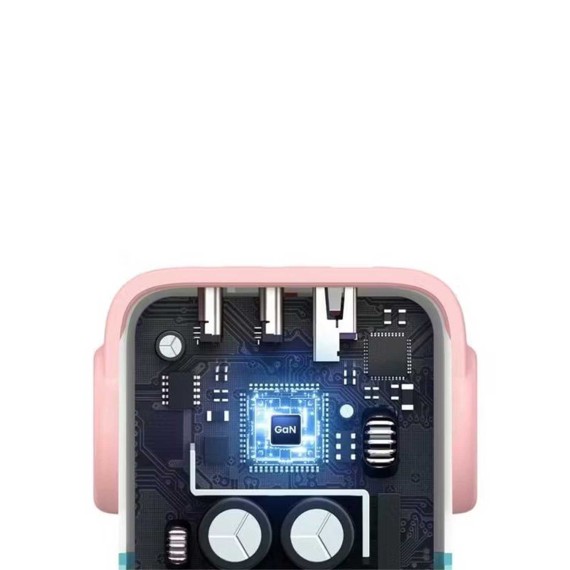 Power adapter UGREEN Uno RG Nexode GaN 65W (Pink Blue) (35855)