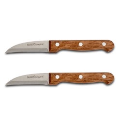 Ножи и аксессуары NAVA 10-058-049  S.S PARING KNIFE SET 2PC 17CM 
