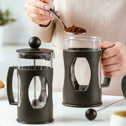 Kettles/tea makers NAVA 10-109-061 GLASS 600ML BLACK 
