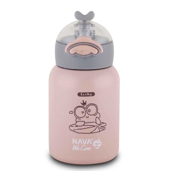 Water bottle NAVA 10-110-001 PLASTIC WE CARE PINK 380ML 