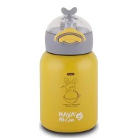 Water bottle NAVA 10-110-004 S.STEEL WE CARE YELLOW 350ML 