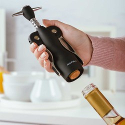 Openers NAVA 10-111-026 WINE OPENER BLACK 